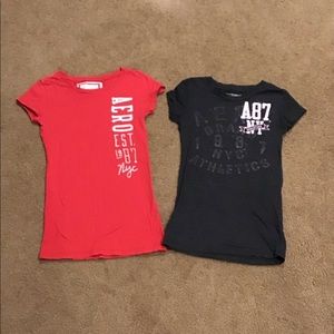 AEROPOSTALE SHIRT LOT SZ SMALL